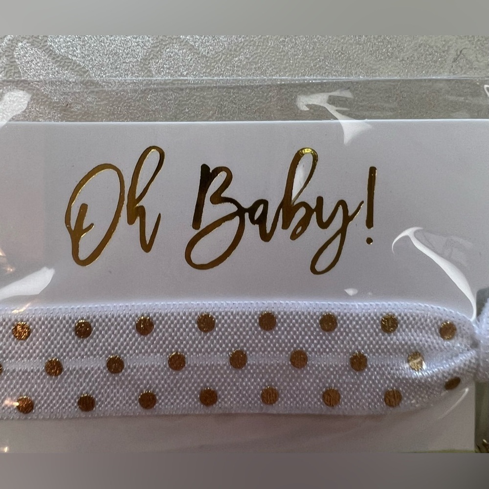 SET: “Oh Baby” | 8- pieces, 3 hair ties each. Baby shower gift. - Picture 8 of 11